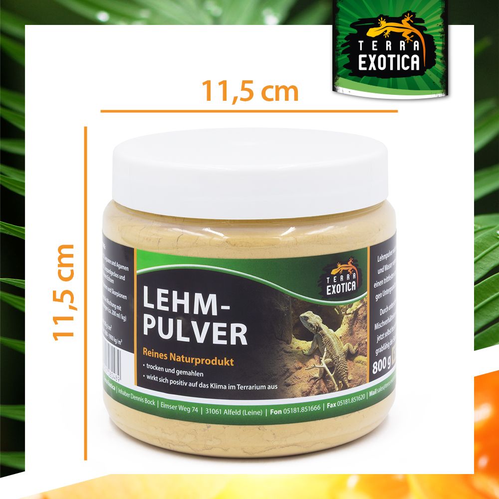 Lehmpulver - 800 g in Dose - Gelb